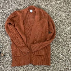 Burnt orange cardigan